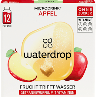 Getränkewürfel Microdrink Apfel (12 Stück) waterdrop