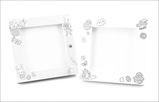 Aufkleber Laser großer Bogen, Hasen & Küken Dekorieren & Einrichten