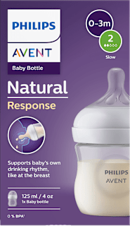 Dojčenská fľaša Natural PP 125 ml, veľ. 2 (0-3m) PHILIPS AVENT