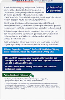 Omega-3 Seefischöl 1000 Kapseln 80 St. Doppelherz