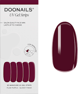 UV Gel Nagelfolien, Gel Strips Mani Plum Purple Doonails