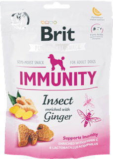 Pochúťka pre psy care Functional Immunity Insect  Brit