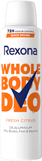 Deo spray teljes testre, friss citrus illattal Rexona