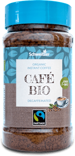 Fair Trade BIO káva instantní bez kofeinu Schweitzer