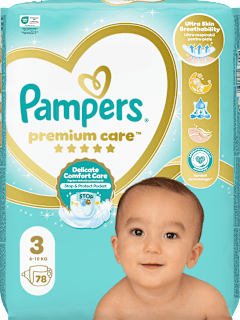 Plenice velikost 3 (6-10 kg) Pampers Premium Care