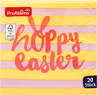 Papierové servítky Hoppy Easter, 33 x 33 cm Profissimo