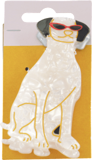 Štipec do vlasov pes s okuliarmi s-he stylecollection