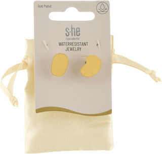 Náušnice z nerezovej ocele polmesiac - zlaté s-he stylecollection