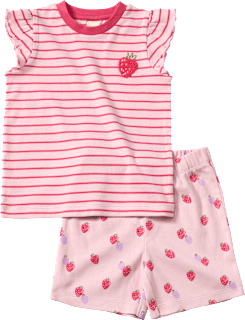Schlafanzug mit Erdbeer-Muster, rosa, Gr. 134/140 ALANA