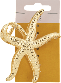 Štipec do vlasov veľká kovová hviezda - zlatá s-he stylecollection