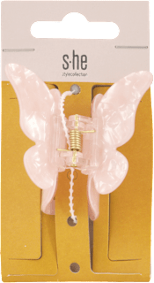Štipec do vlasov motýľ - ružový s-he stylecollection