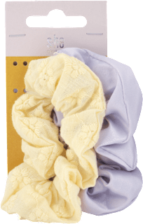 Scrunchie (skunci), sárga, lila s-he stylecollection