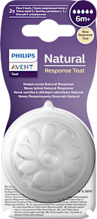 Silikonski cucelj Natural Response Teat, 6m+ PHILIPS AVENT
