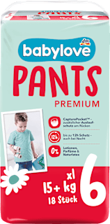 Plienkové nohavičky Premium, veľ. 6 xl (15+ kg) babylove
