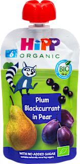 Hippis BIO kašica sa šljivom, crnom ribizlom i kruškom, 6+ mj. HiPP
