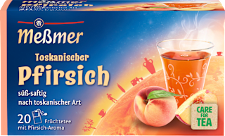 Früchtetee Toskanischer Pfirsich (20 Beutel) Meßmer
