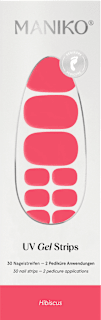 UV Gel Nagelfolien Pediküre Hibiscus, 30 St