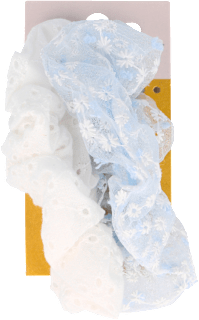 Скрънчи ластици за коса с бродерия s-he stylecollection