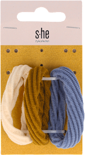 Színes hajgumi, vastag, bordázott s-he stylecollection