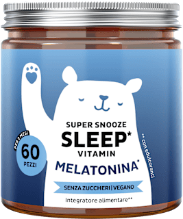 SUPER SNOOZE SLEEP VITAMIN MELATONINA Bears with benefits