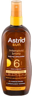 sun olej na opalování ve spreji SPF6 Astrid