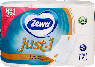 Toalettpapír Just One 6 tekercs 5 rétegű  ZEWA