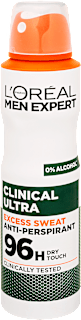 Pánsky antiperspirant v spreji Clinical Ultra 96h L'ORÉAL PARiS MEN EXPERT
