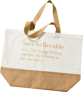 Strand-/Badetasche Jute gold Vito & Joe