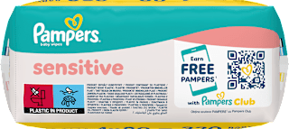 Vlhčené utierky Sensitive - 4 x 80 Pampers
