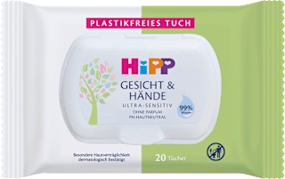 Feuchttücher Gesicht & Hände Tücher, Reisegröße HiPP Babysanft