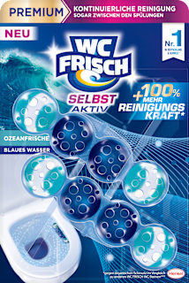 WC-Stein Blau Selbst Aktiv Ozeanfrische  WC-Frisch