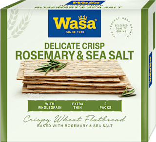 Delicate Crisp rozmarýn & mořská sůl wasa