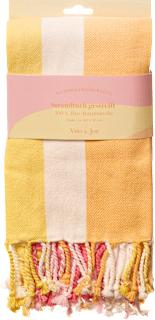 Strandtuch gestreift, rosa-orange Vito & Joe