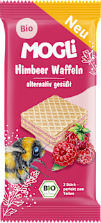 Kindersnack Himbeer Waffeln  MOGLi