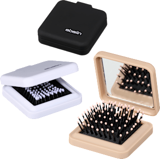 Krtača za lase z ogledalom, majhna, več različic ebelin