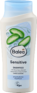 Szenzitív sampon érzékeny fejbőrre, aloe vera-kivonattal Balea