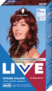 Tartós hajfesték, vörös szenvedély 043 Schwarzkopf LIVE