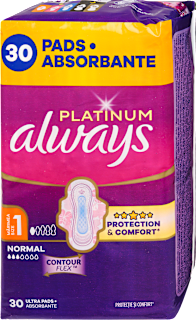 Egészségügyi betét Platinum, 1-es méret, normal always