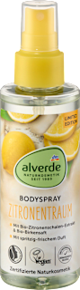 Bodyspray Zitronentraum Zitronenschale, Birkensaft alverde NATURKOSMETIK