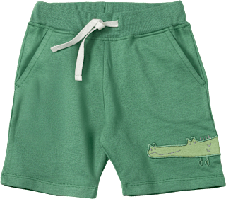 Sweatshorts mit Krokodil-Applikation, grün, Gr. 110 ALANA