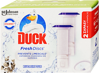 Fresh Discs WC-öblítő korong utántöltő duo pack, Eukaliptusz DUCK