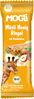 Riegel Müsli Honig mit Haselnüssen ab 3 Jahren MOGLi