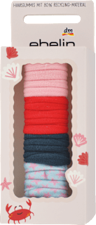 Detské látkové gumičky do vlasov - farebné ebelin