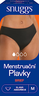 menstruační plavky bikiny černé, velikost M snuggs