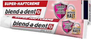 Haftcreme Plus Barriere gegen Speisereste geschmacksneutral blend-a-dent