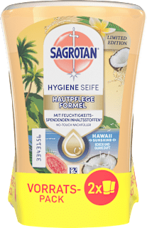 Flüssigseife No Touch Hawaii, Nachfüllpack (2x250 ml) Sagrotan