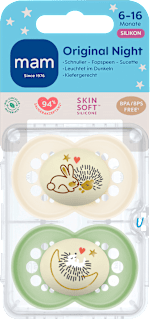 Schnuller Original Night 6-16 Monate sortiert mam