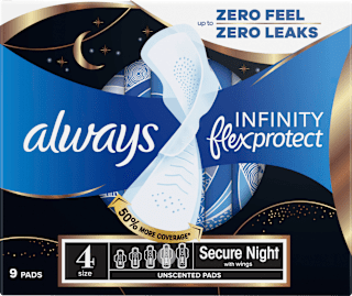 Binden mit Flügeln Infinity flex protect Nacht Extra always