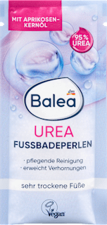 Lábfürdő-gyöngyök ureával, nagyon száraz lábakra Balea