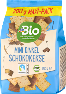  Mini Dinkel Schoko Kekse dmBio